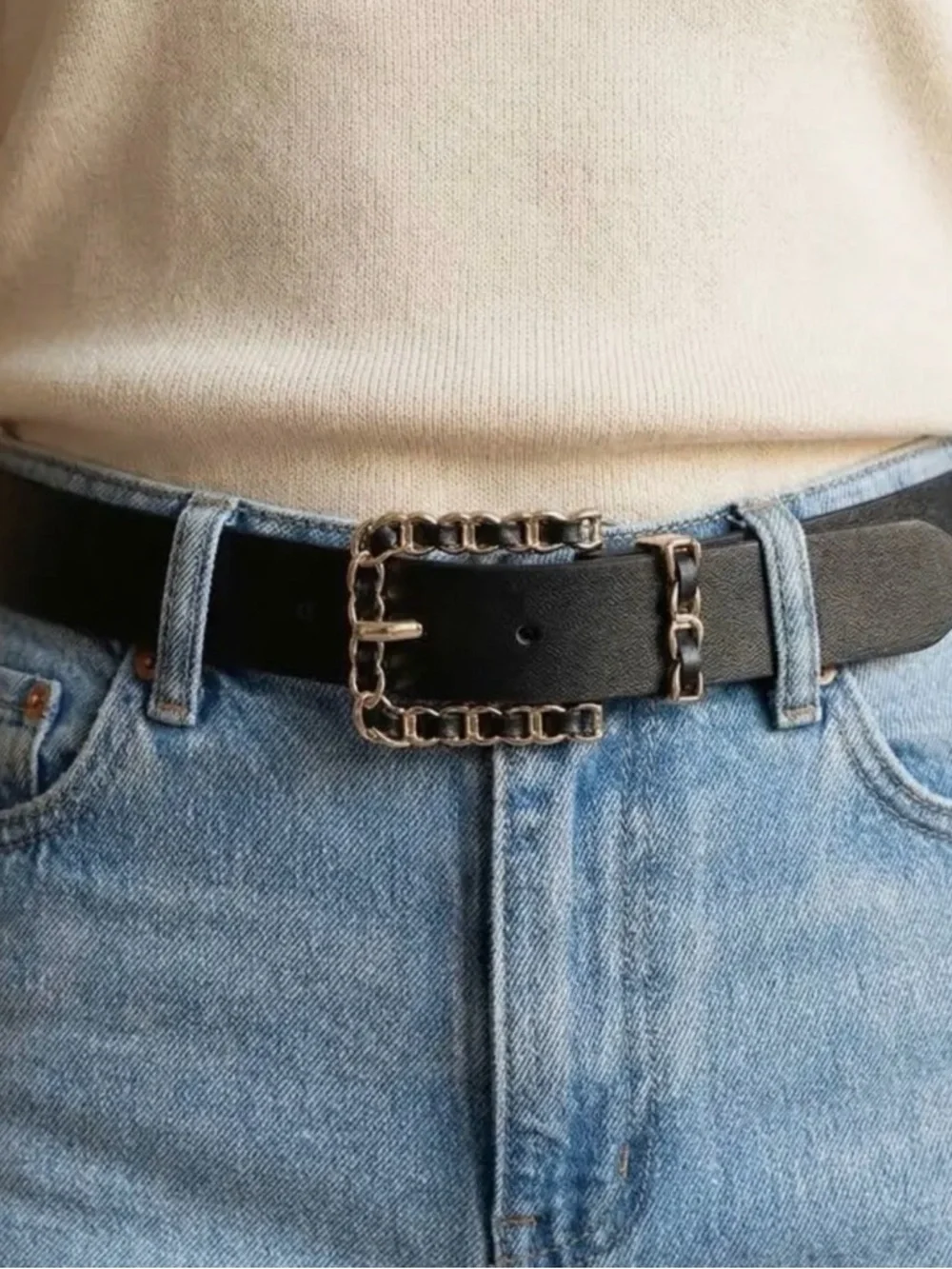 Braid Chain Buckle  Belt
